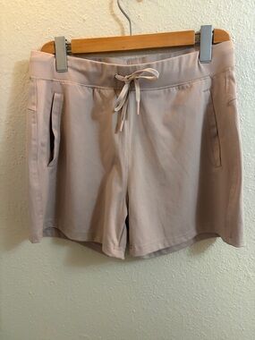 Yogalicious Soft Blush Drawstring Athletic Shorts